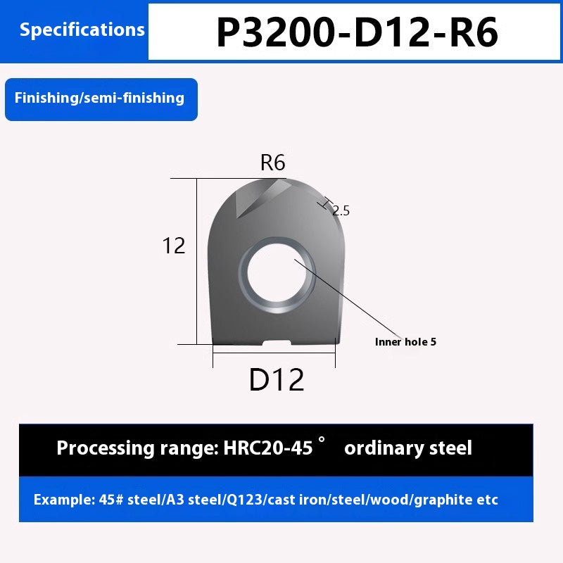 1149-South Lion Ball End Semicircular Inserts Finishing R4R5R6R8R10R12.5R15R16 20ZPFG/BNMP3202 Shandong Denso Pricision Tools Co.,Ltd.